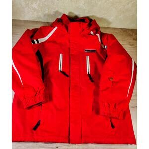Vintage Spalding Technical Ski Jacket Hooded Nylon Outerwear teen SZ 16